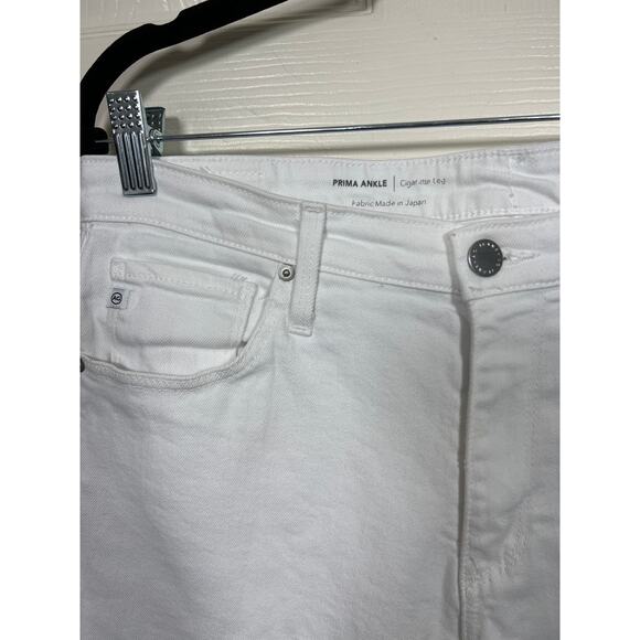 AG Adriano Goldschmied The Prima Cigarette Leg Jean in White size 30 / 10 - Picture 2 of 6